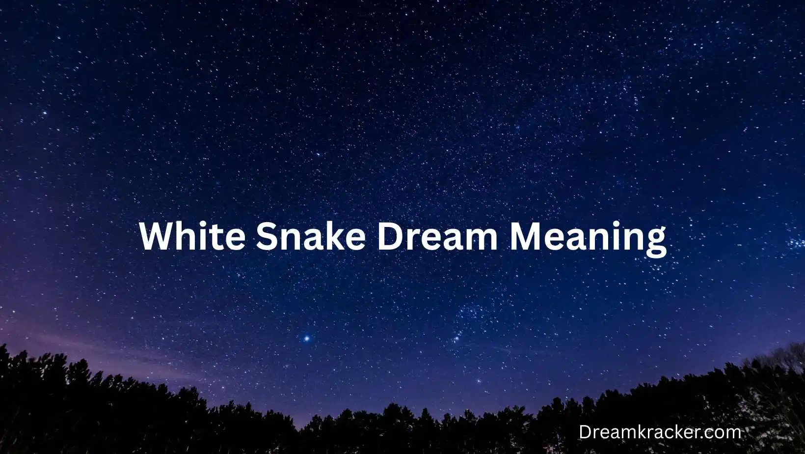 White Snake Dream Meaning
