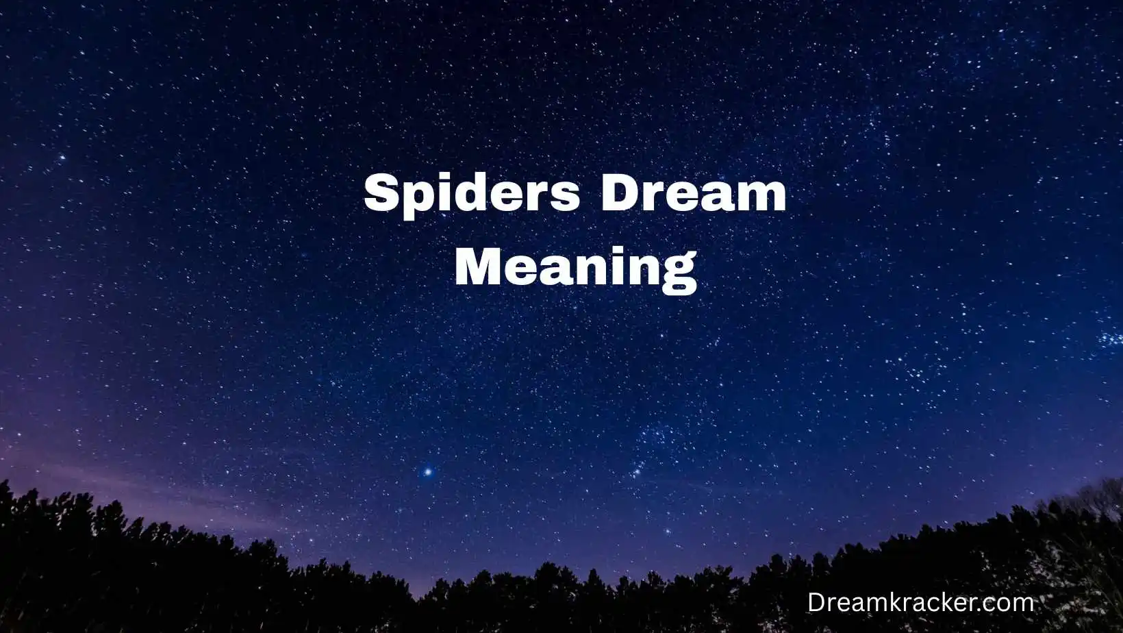 Spiders Dream Meaning