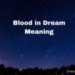 Blood in Dream Meaning