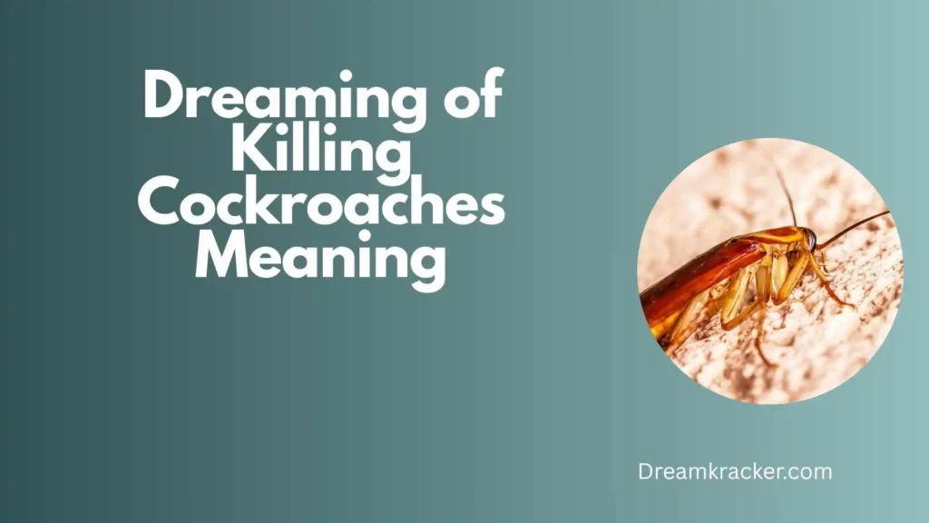 Dreaming of Killing Cockroaches Meaning