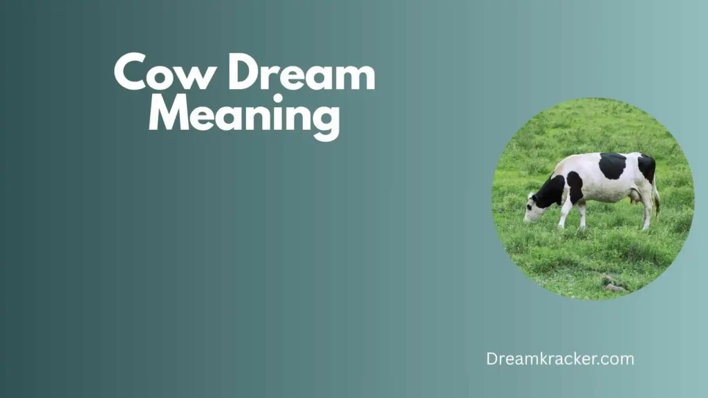 General Meaning of cow dream