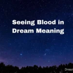 Seeing Blood in Dream Meaning