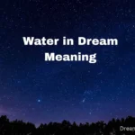 Water in Dream Meaning