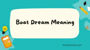 Boat Dream Meaning